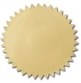 2-1/4&quot; Gold Foil Seals